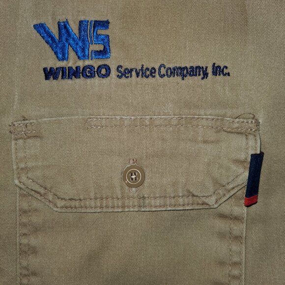 MENS LAPCOFR FLAME RESISTANT BUTTON UP LONG SLEEVE SHIRT 2XL-LONG - Picture 2 of 5